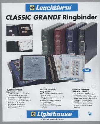 Grande Ringbinder im Classic-Design, inkl. Schutzkassette, rot