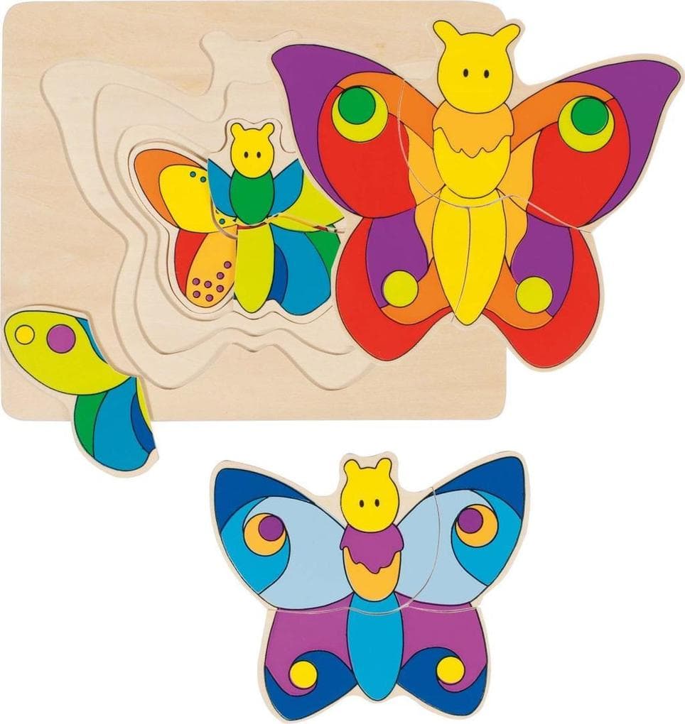 Schichtenpuzzle Schmetterling