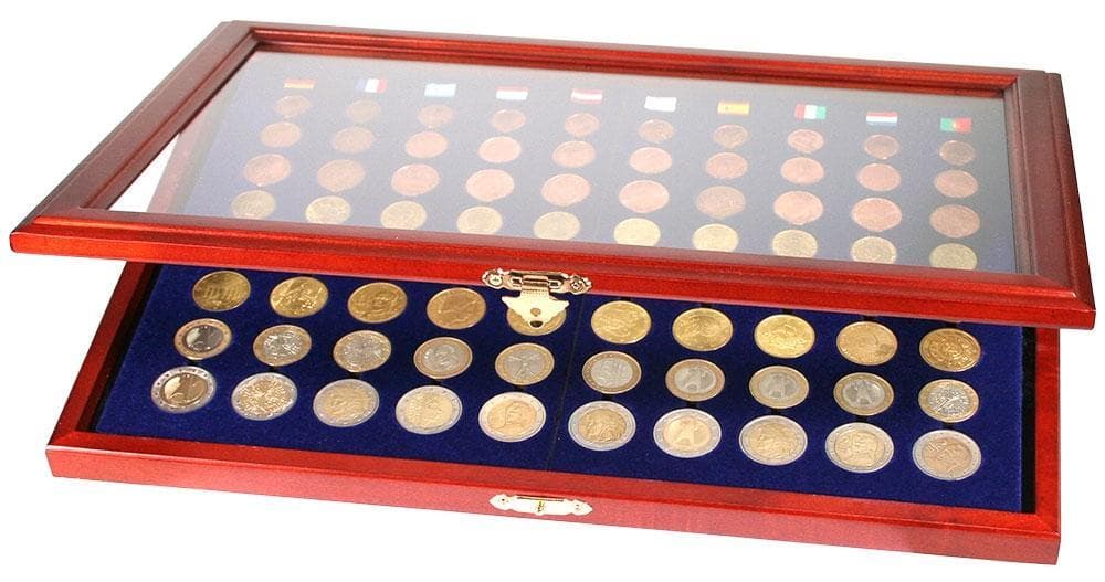 Münzen-Vitrinen für 10 Euro-Sätze (1Cent-2 )