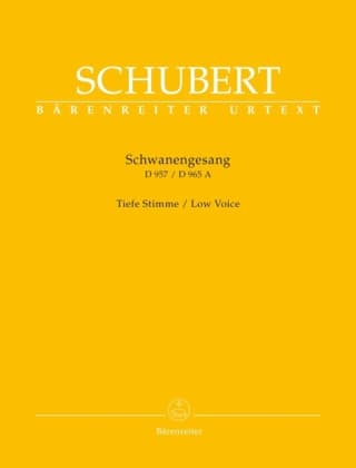 Schwanengesang D 957 / D 965 A, Gesang und Klavier, tief