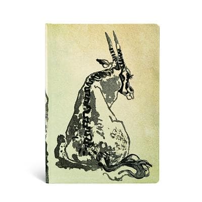 Paperblanks Solitary Oryx Alistair Bell Collection Hardcover MIDI Lined Elastic Band Closure 144 Pg 120 GSM