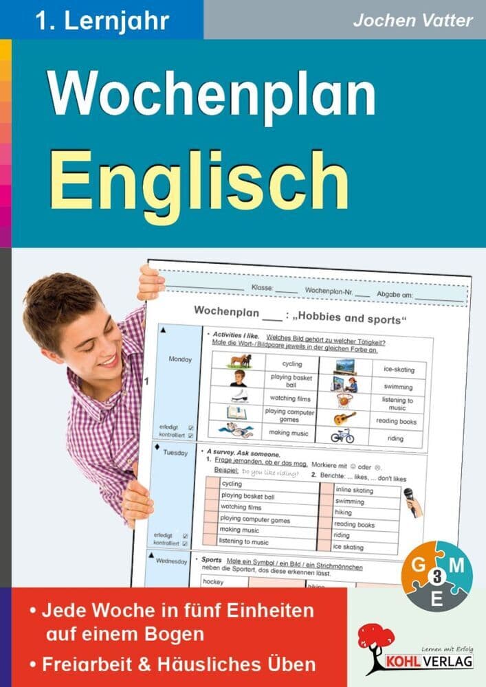 Wochenplan Englisch, 1. Lernjahr