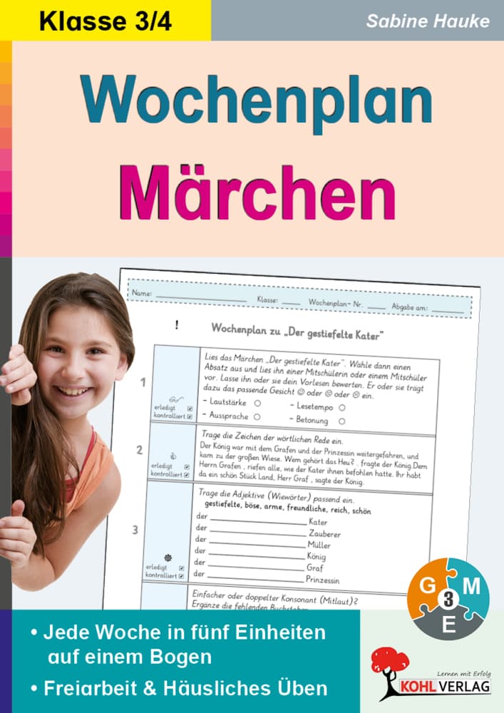 Wochenplan Märchen 3/4