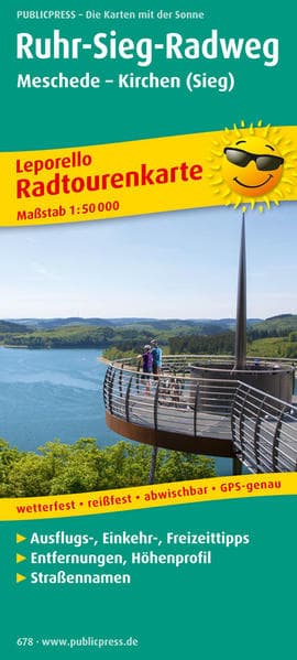 Ruhr-Sieg-Radweg Radtourenkarte
