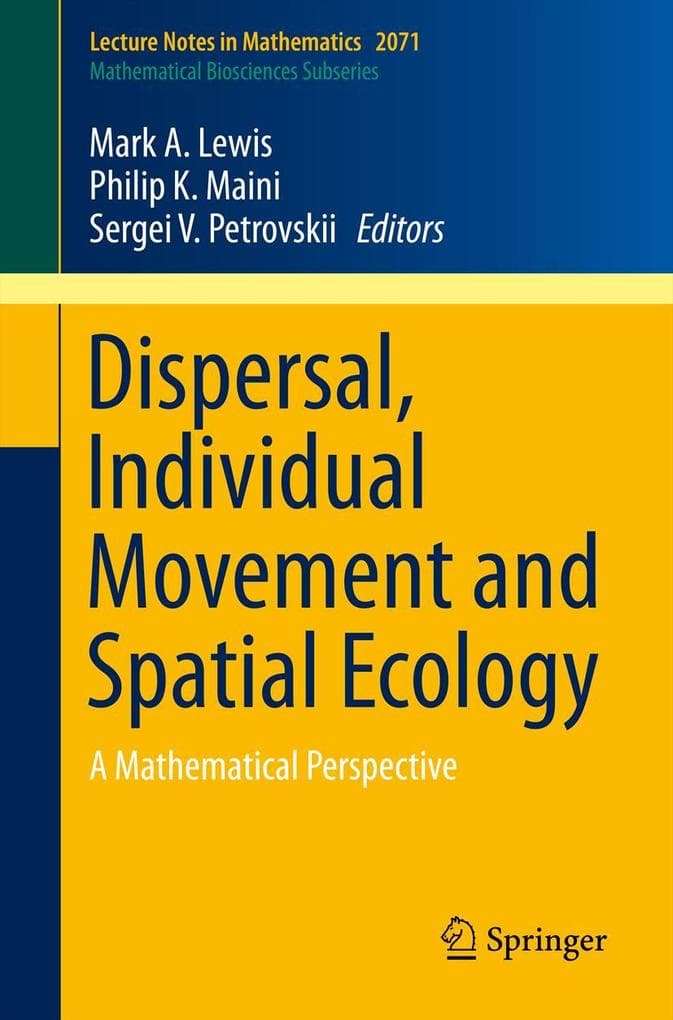 Dispersal, Individual Movement and Spatial Ecology