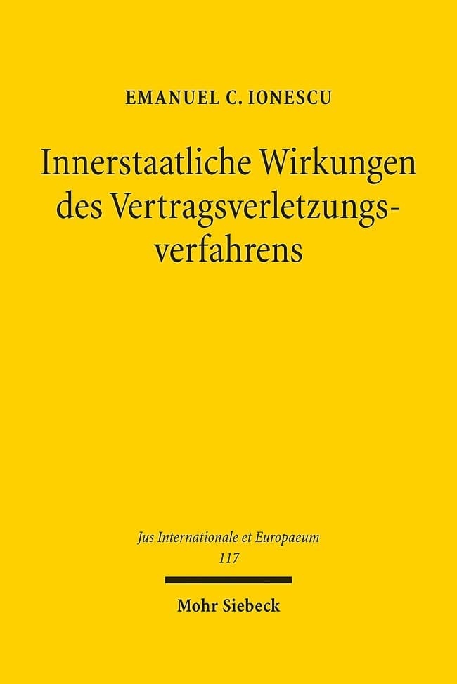 Innerstaatliche Wirkungen des Vertragsverletzungsverfahrens