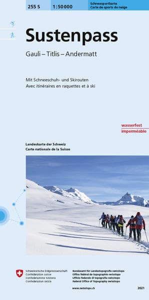 Swisstopo 1 : 50 000 Sustenpass Ski