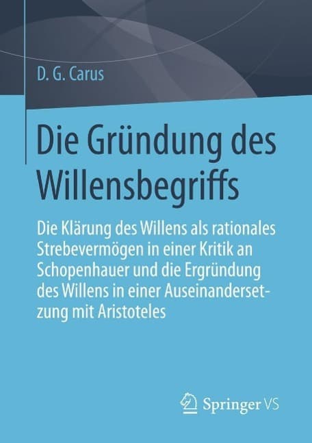 Die Gründung des Willensbegriffs