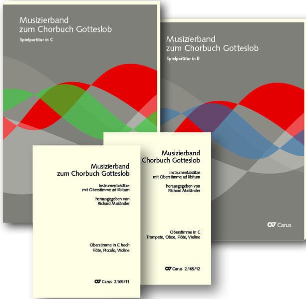 Musizierbuch zum Chorbuch Gotteslob, Spielpartitur in C/B, 2 Bde.