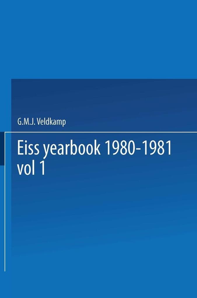 EISS Yearbook 1980-1981 Part I / Annuaire EISS 1980-1981 Partie I