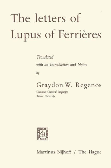 The Letters of Lupus of Ferrières