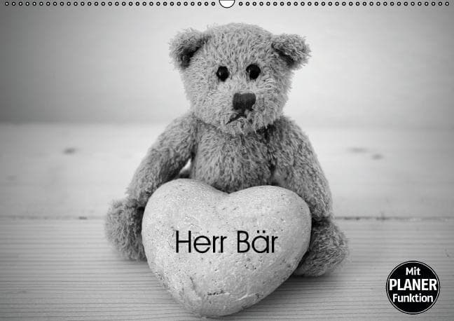 Herr Bär (Wandkalender immerwährend DIN A2 quer)