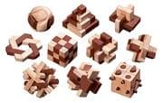 Philos 6922 - Holzpuzzle-Sortiment, mit 10 unterschiedlichen Knobelspielen