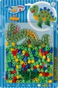 Hama® Bügelperlen Maxi - Blisterset Dino - 1 Stiftplatte Dinosaurier, 250 Perle.