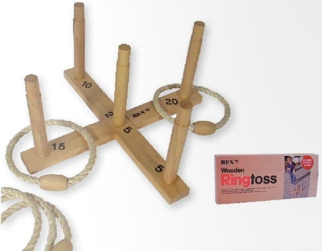 BEX 519-040 - Ringwurfspiel Original, Kreuz aus Holz