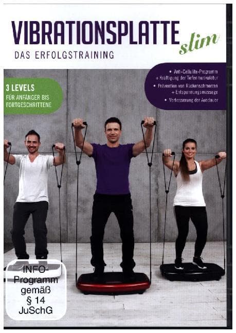 Vibrationsplatte Slim, 1 DVD