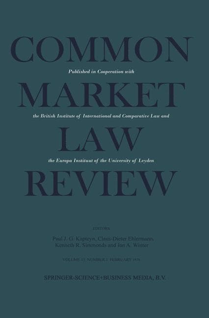 Common Market Law Review