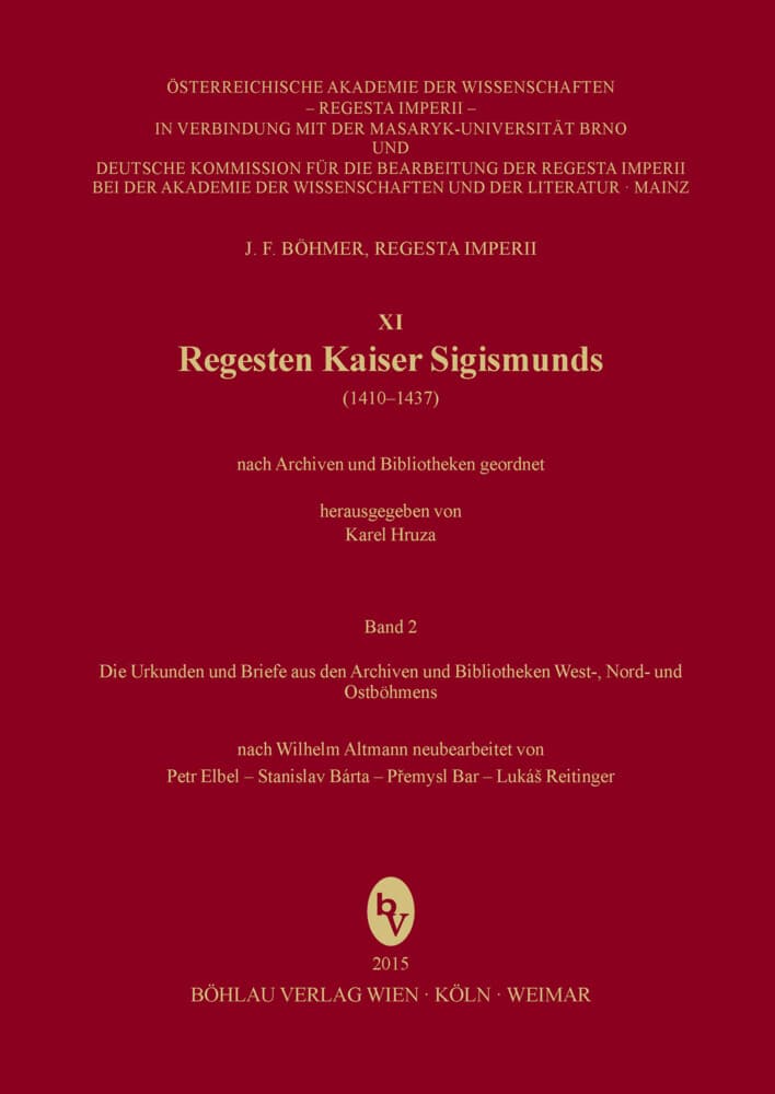 Die Urkunden und Briefe aus den Archiven und Bibliotheken West-, Nord- und Ostböhmens