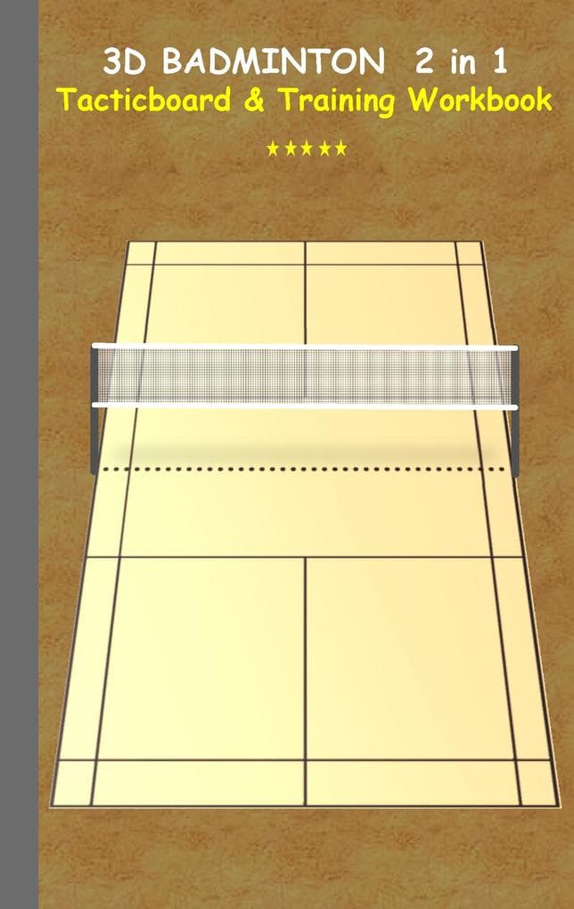 3D Badminton 2 in 1 Tacticboard and Training Book