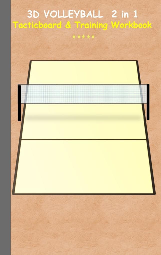 3D Volleyball 2 in 1 Tacticboard and Training Workbook