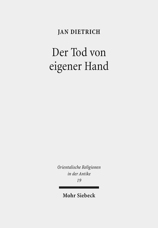 Der Tod von eigener Hand