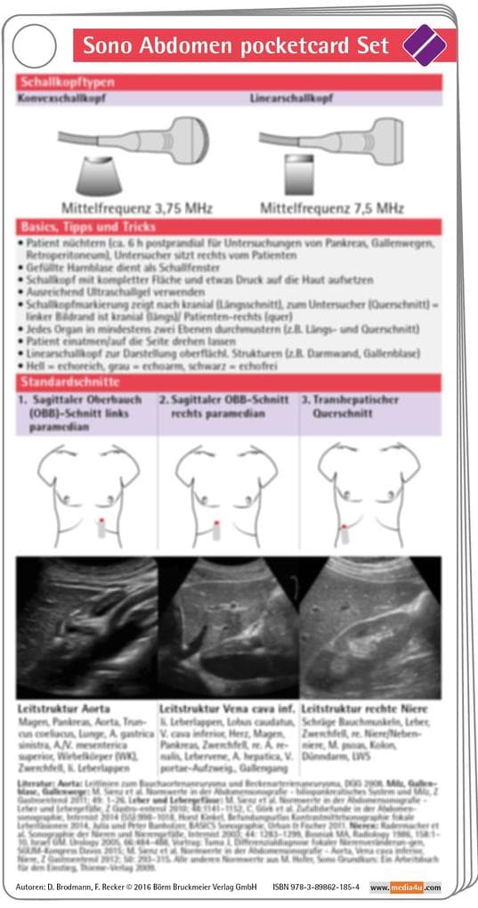 Sono Abdomen pocketcard Set
