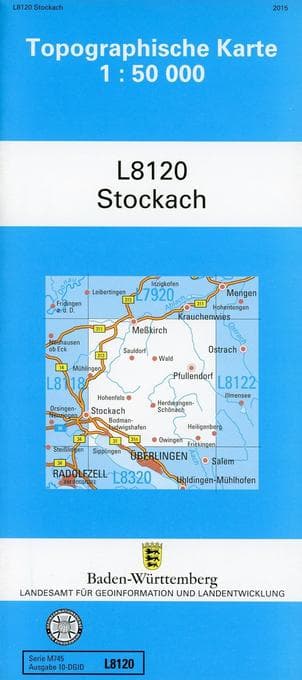 Topographische Karte Baden-Württemberg, Zivilmilitärische Ausgabe - Stockach