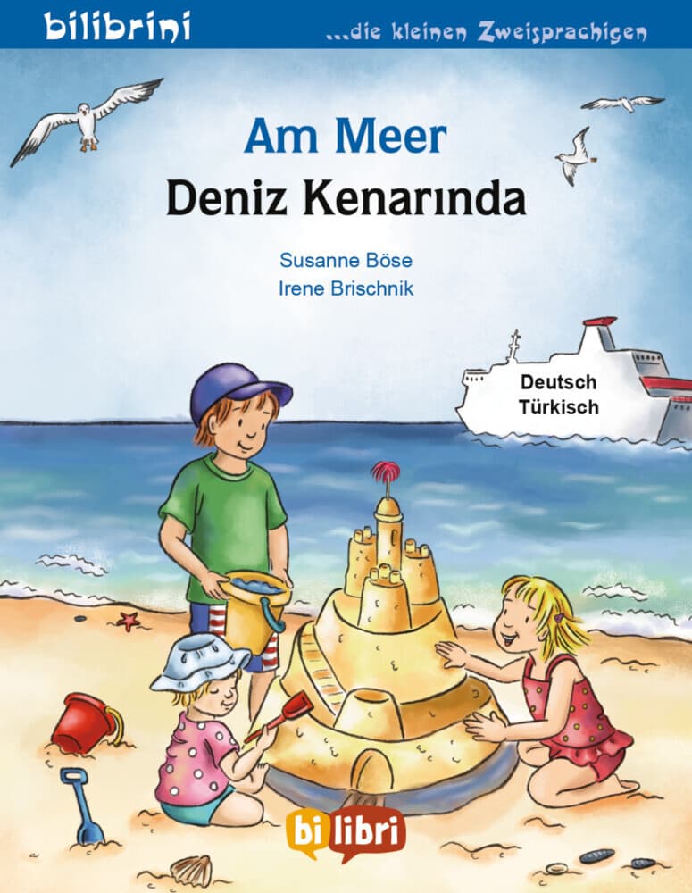 Am Meer. Kinderbuch Deutsch-Türkisch