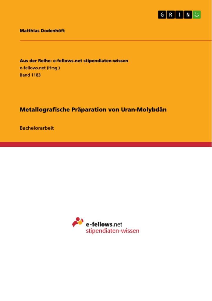 Metallografische Präparation von Uran-Molybdän