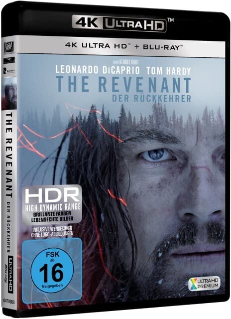 The Revenant - Der Rückkehrer 4K, 1 UHD-Blu-ray + 1 Blu-ray + Digital HD UV