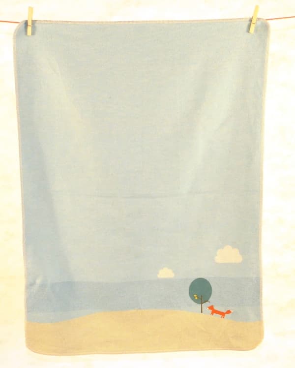 Fussenegger Babydecke "Fuchs" hellblau-mint