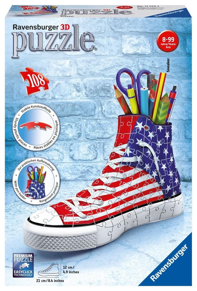 Sneaker American Style. 3D Puzzle 108 Teile