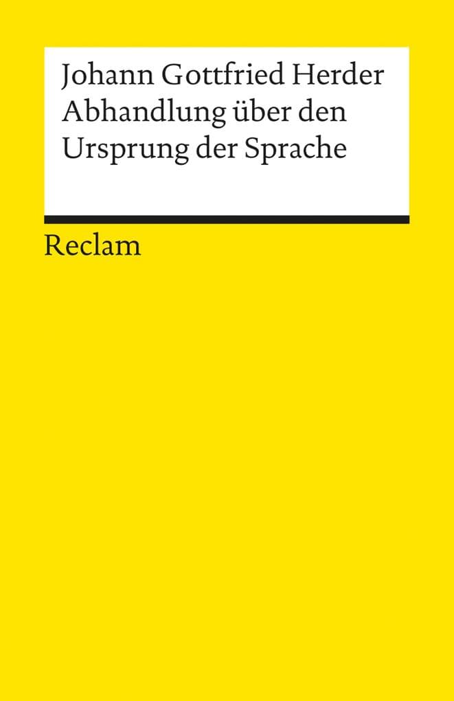 Abhandlung über den Ursprung der Sprache