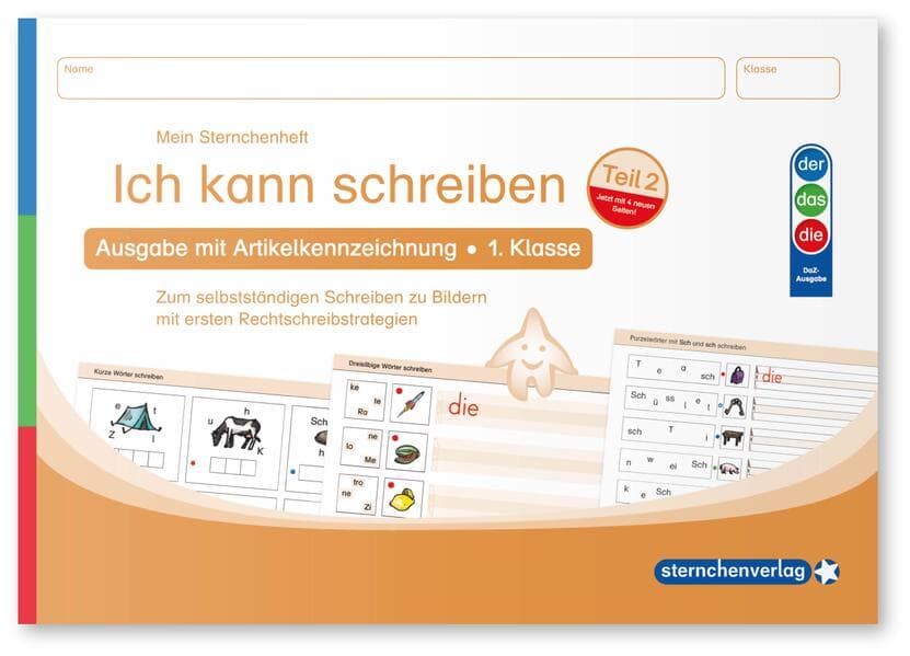 Ich kann schreiben Teil 2 - Ausgabe mit Artikelkennzeichnung 1. Klasse