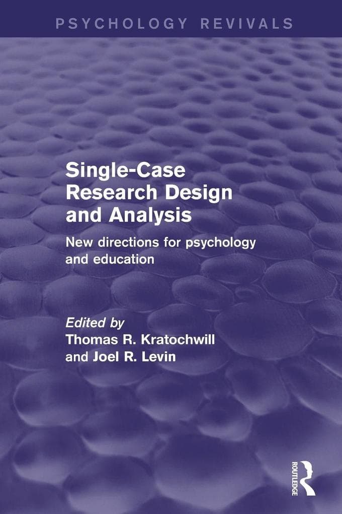 Single-Case Research Design and Analysis