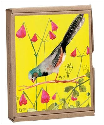 Vintage Birds GreenNotes