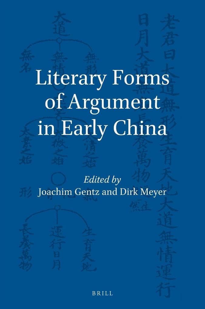 Literary Forms of Argument in Early China