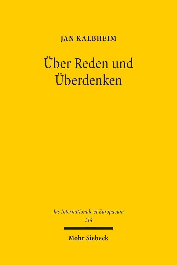 Über Reden und Überdenken