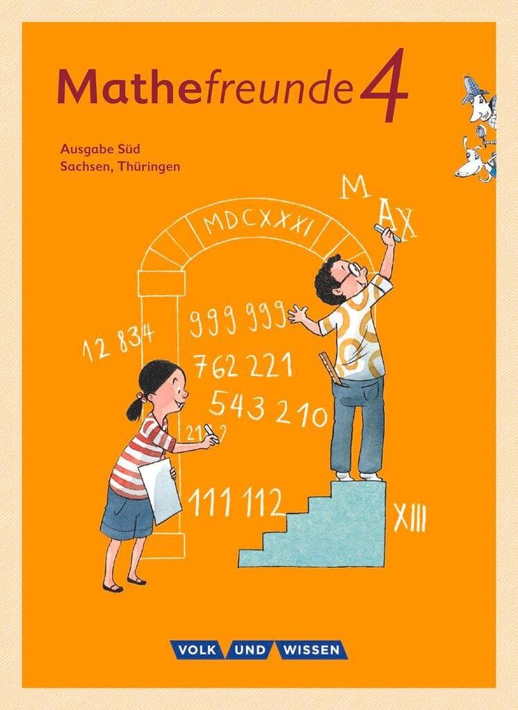 Mathefreunde - Süd 4. Schuljahr - Schülerbuch mit Kartonbeilagen