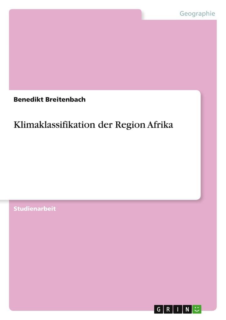 Klimaklassifikation der Region Afrika