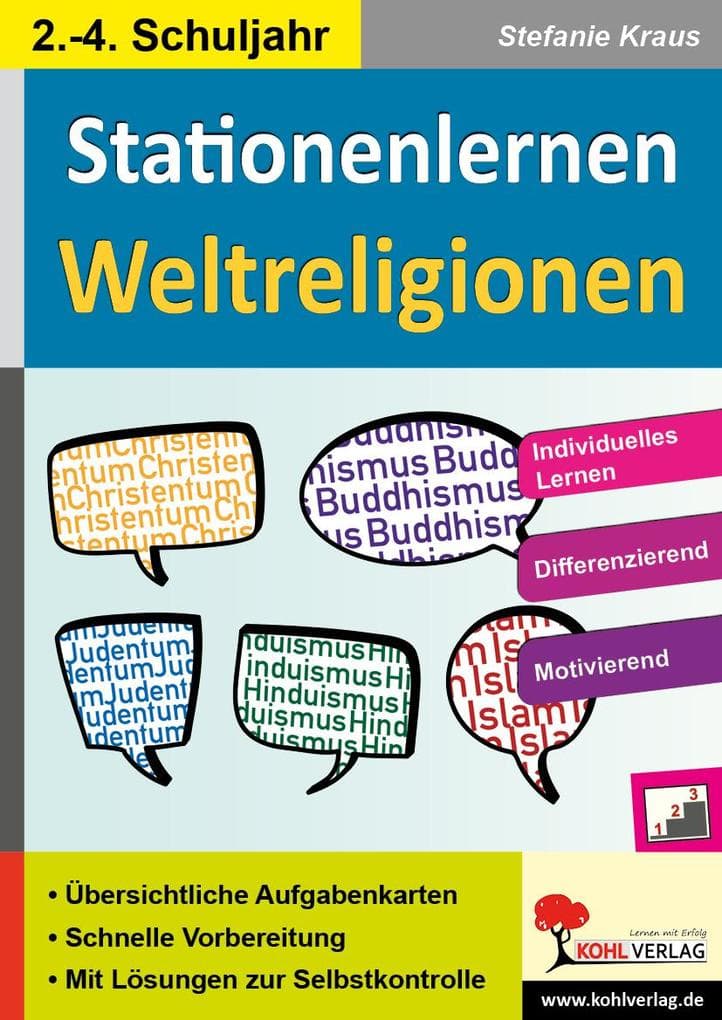 Stationenlernen Weltreligionen / Klasse 2-4