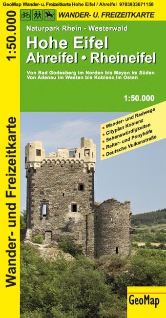 Hohe Eifel - Ahreifel - Rheineifel 1 : 50 000. Wander- und Freizeitkarte