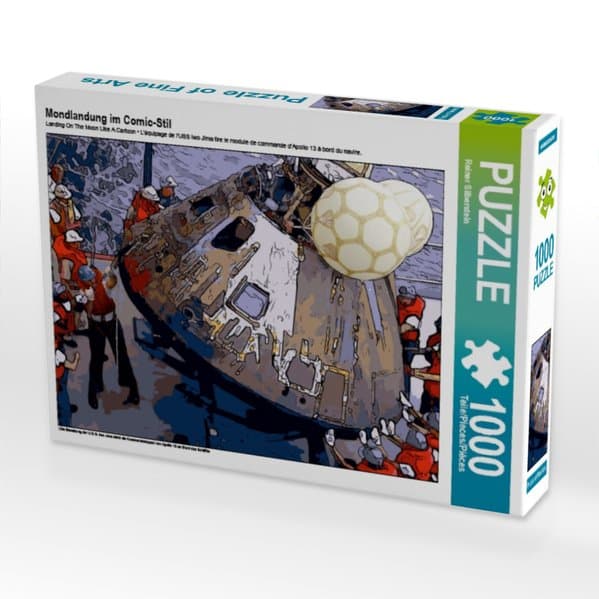 Mondlandung im Comic-Stil (Puzzle)