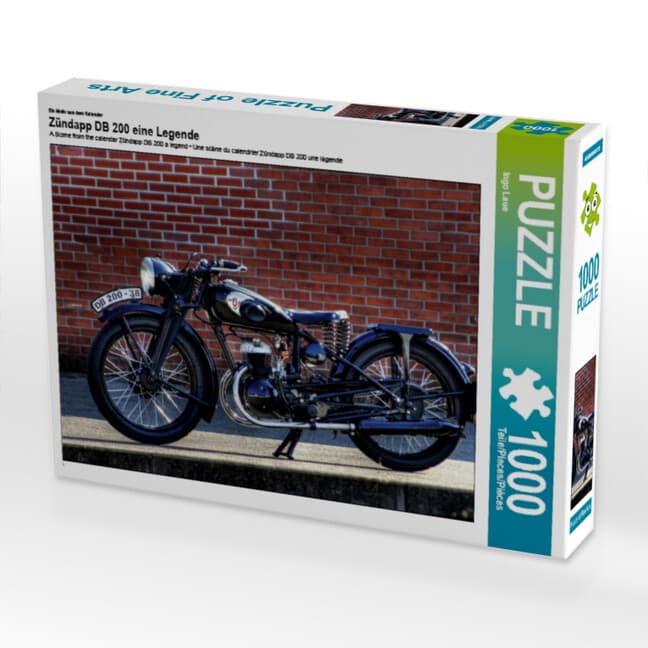 CALVENDO Puzzle Zündapp DB 200 eine Legende 1000 Teile Lege-Größe 64 x 48 cm Foto-Puzzle Bild von In