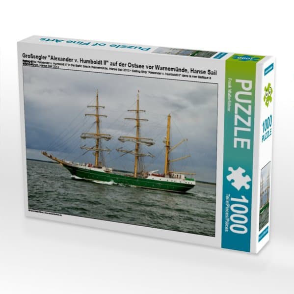 Großsegler "Alexander v. Humboldt II" auf der Ostsee vor Warnemünde, Hanse Sail 2013 (Puzzle)