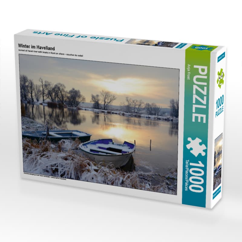 CALVENDO Puzzle Winter im Havelland | 1000 Teile Lege-Größe 64x48cm Foto-Puzzle für glückliche Stunden