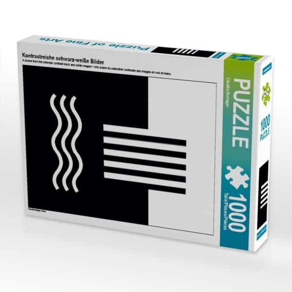 CALVENDO Puzzle Kontrastreiche schwarz-weiße Bilder | 1000 Teile Lege-Größe 64x48cm Foto-Puzzle für glückliche Stunden