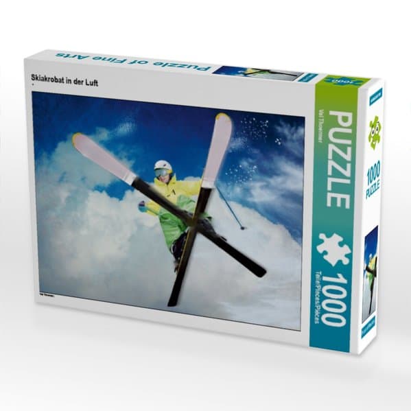 Skiakrobat in der Luft (Puzzle)