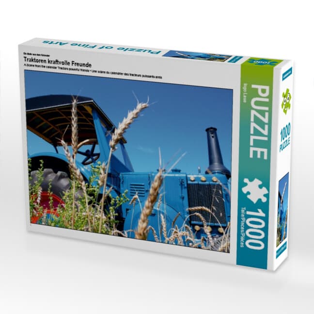 CALVENDO Puzzle Traktoren kraftvolle Freunde 1000 Teile Lege-Größe 64 x 48 cm Foto-Puzzle Bild von I