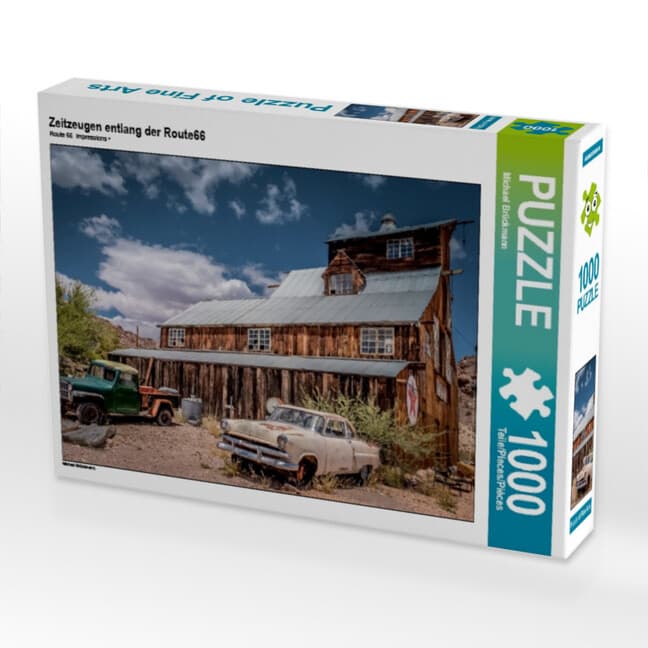 CALVENDO Puzzle Zeitzeugen entlang der Route66 1000 Teile Lege-Größe 64 x 48 cm Foto-Puzzle Bild von